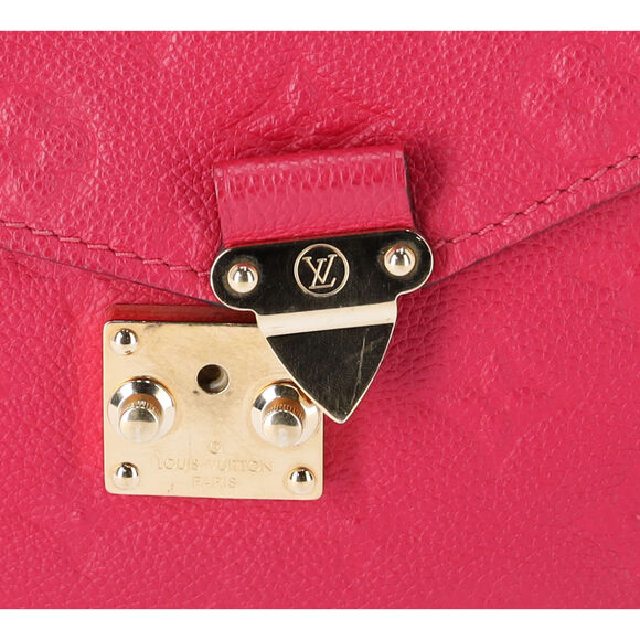 Louis Vuitton Pochette Metis MM Monogram Empreinte Shoulder Bag Hot Pink - Picture 3 of 13